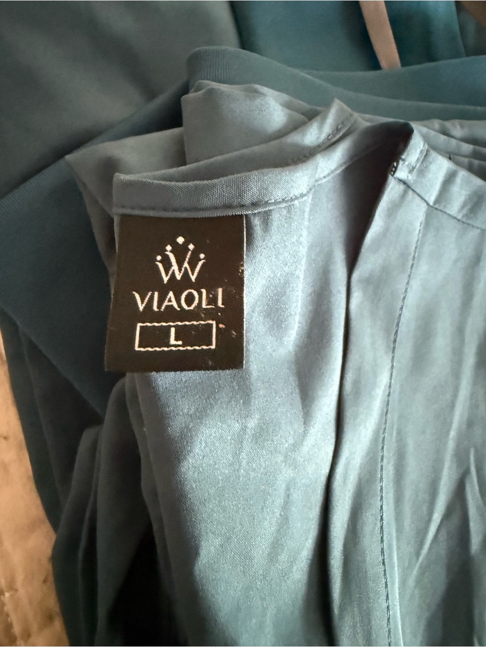 Source Unknown Teal V-Neck Women’s Short Sleeve Top - Picture 4 of 4